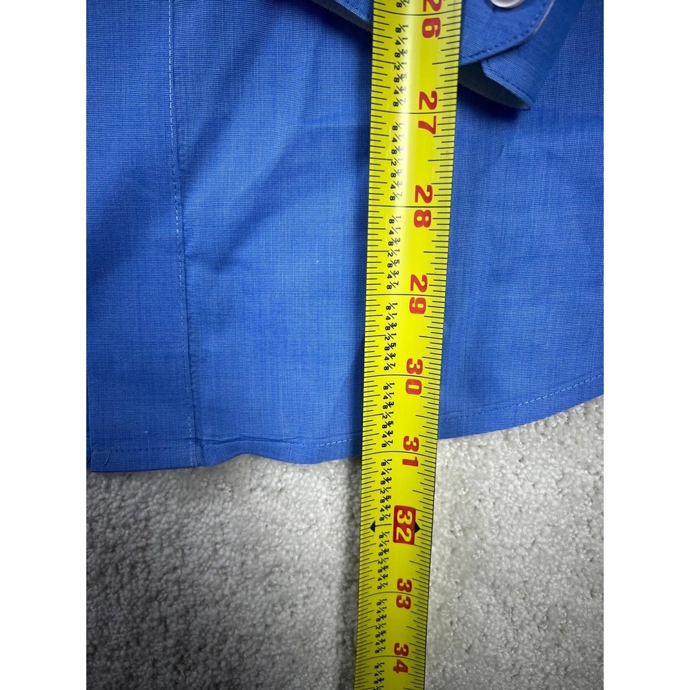 Robert Graham Shirt Mens XL Blue Flip Cuff Contrast Long Sleeve Button Up Cotton - Picture 3 of 16